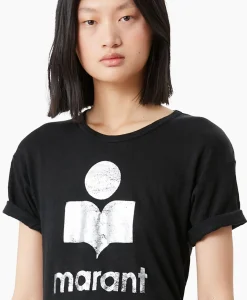 Dames Marant Étoile T-Shirts & Tops*Marant Etoile T-Shirt Korte Mouw Koldi-Gc Zwart