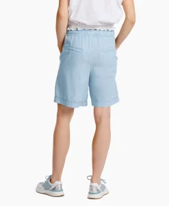 Dames Marc Cain Pants Broeken*Short Wp 83.03 D63 Licht Blauw