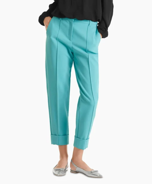 Dames Marccain Collectie Broeken*Broek Wc 81.13 W22 Turquoise
