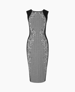 Dames Marccain Collectie Bruiloftskleding*Jurk Vc 21.36 M66 Print + 2 Kleurig