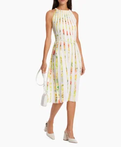 Dames Marccain Collectie Bruiloftskleding*Jurk Wc 21.27 W36 Midden Geel