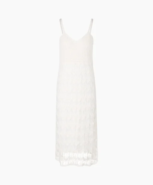 Dames Marccain Collectie Bruiloftskleding*Jurk Wc 21.39 M35 Off White