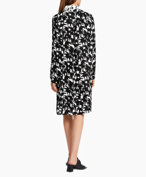 Dames Marccain Collectie Bruiloftskleding*Jurk Wc 21.19 W13 Zwart