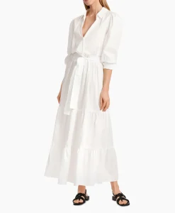 Dames Marccain Collectie Bruiloftskleding*Jurk Wc 21.56 W35 Off White