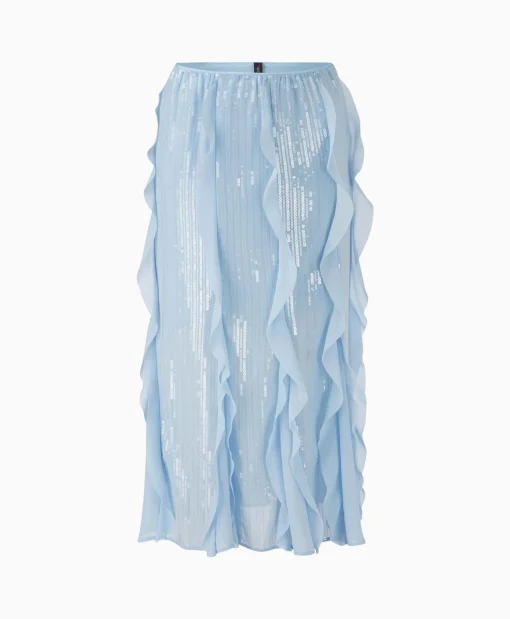 Dames Marccain Collectie Rokken*Rok Wc 71.14 W44 Licht Blauw