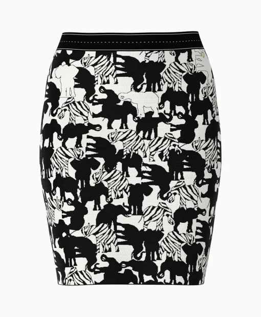 Dames Marccain Collectie Rokken*Rok Wc 71.02 M03 Print + 2 Kleurig