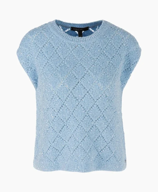 Dames Marccain Collectie T-Shirts & Tops*Top Wc 42.01 M25 Licht Blauw