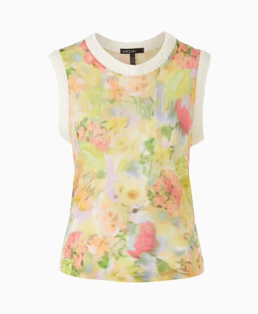 Dames Marccain Collectie T-Shirts & Tops*Top Wc 61.09 M34 Midden Geel