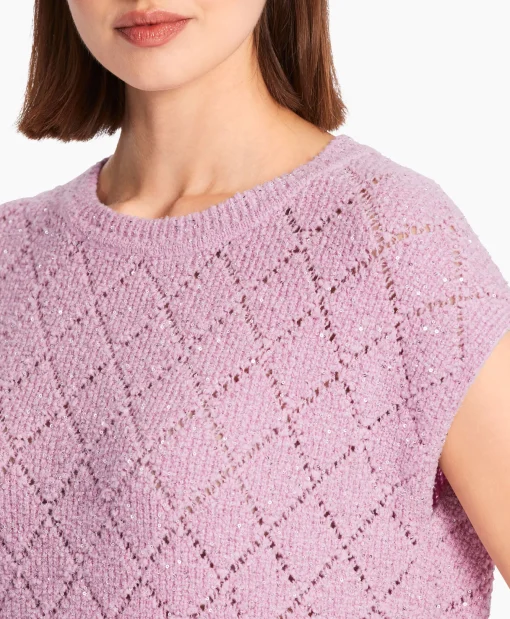 Dames Marccain Collectie T-Shirts & Tops*Top Wc 42.01 M25 Lavendel