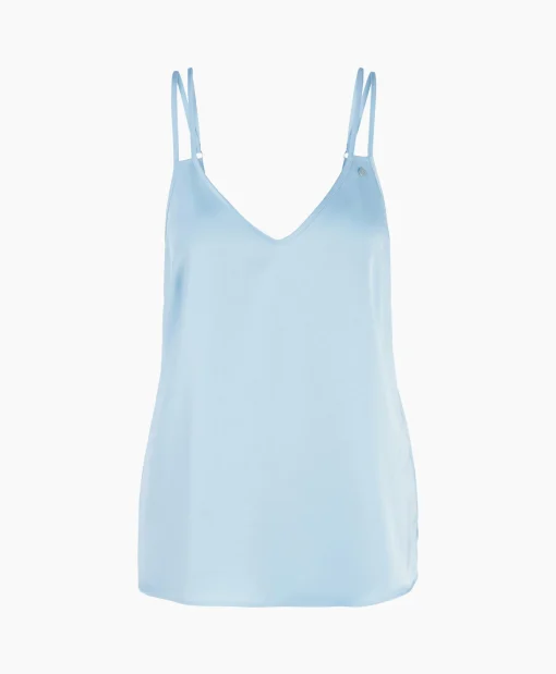 Dames Marccain Collectie T-Shirts & Tops*Top Wc 61.15 W15 Licht Blauw