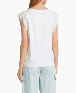 Dames Marccain Collectie T-Shirts & Tops*T-Shirt Wc 48.44 J14 Wit
