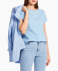 Dames Marccain Collectie T-Shirts & Tops*T-Shirt Wc 48.46 J36 Licht Blauw