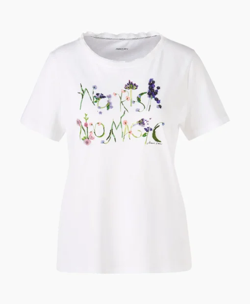 Dames Marccain Collectie T-Shirts & Tops*T-Shirt Wc 48.32 J39 Wit