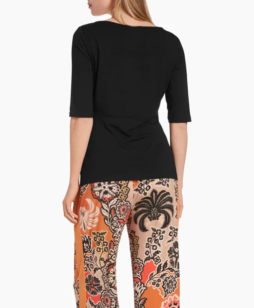 Dames Marccain Collectie T-Shirts & Tops*T-Shirt Wc 48.57 J33 Zwart