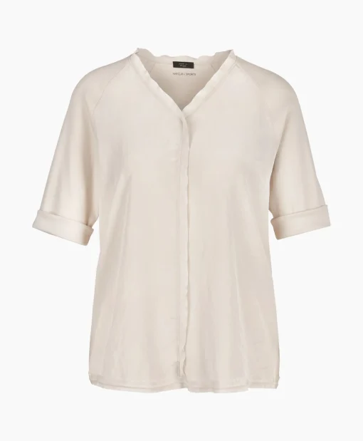 Dames Marccain Sport Blouses*Blouse Ws 55.04 J67 Grijs