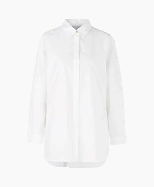 Dames Marccain Sport Blouses*Blouse Ws 51.14 W80 Wit