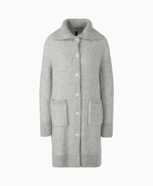 Dames Marccain Sport Vesten*Coat Vs 11.01 M01 Licht Grijs