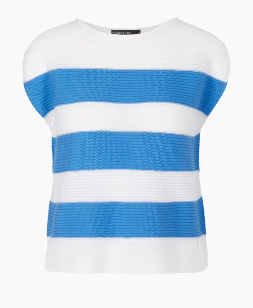 Dames Marccain Sport T-Shirts & Tops*Top Ws 61.16 M36 Donker Blauw