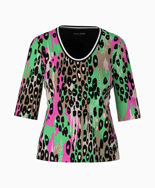 Dames Marccain Sport T-Shirts & Tops*T-Shirt Ws 48.19 J56 Groen