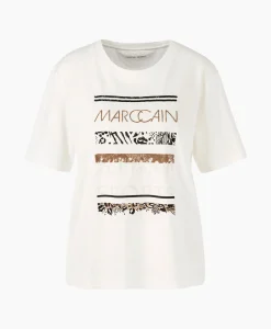 Dames Marccain Sport T-Shirts & Tops*T-Shirt Ws 48.21 J58 Off White