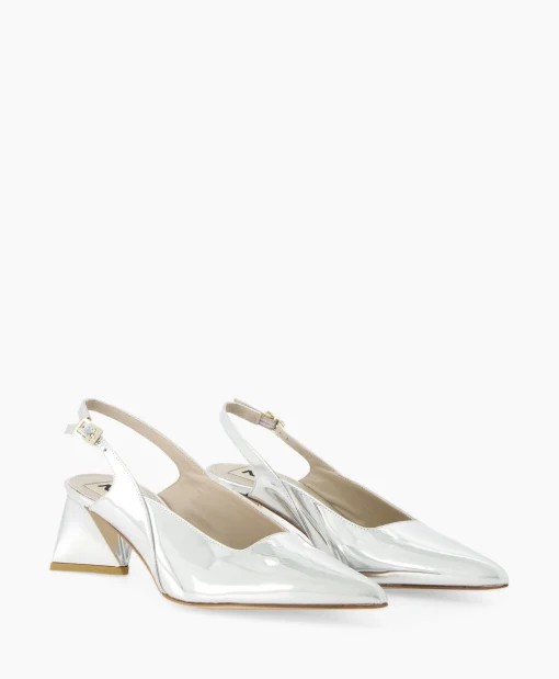 Dames Natan Schoenen Pumps*Pump Specchio Argento Zilver