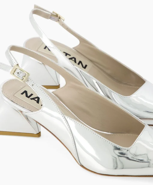 Dames Natan Schoenen Pumps*Pump Specchio Argento Zilver