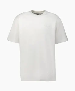 Heren Nn07 T-Shirts*T-Shirt Nat Logo Tee Wit