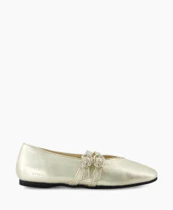 Dames Nubikk Instappers*Ballerina Gisele Grace Goud