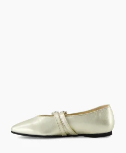 Dames Nubikk Instappers*Ballerina Gisele Grace Goud