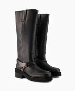 Dames Nubikk Laarzen*Lange Laars Eve Lynn Zwart