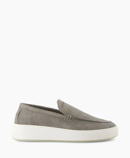 Heren Nubikk Instappers*Loafer Jiro Mio Licht Grijs
