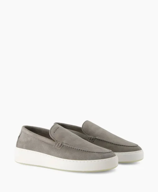 Heren Nubikk Instappers*Loafer Jiro Mio Licht Grijs