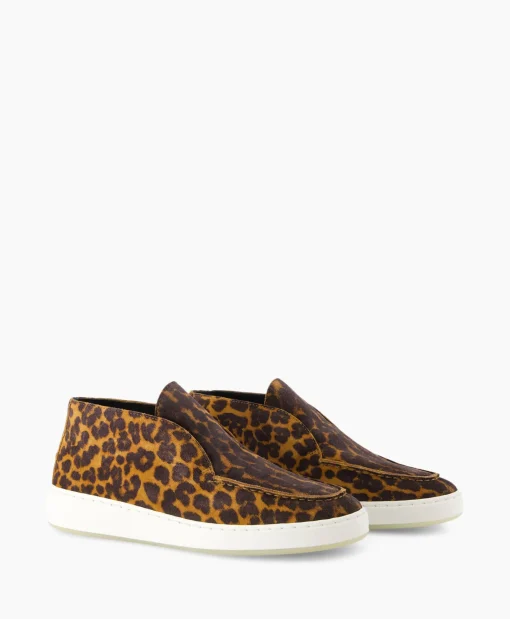 Dames Nubikk Instappers*Loafer Jiro Sua Bruin Dessin