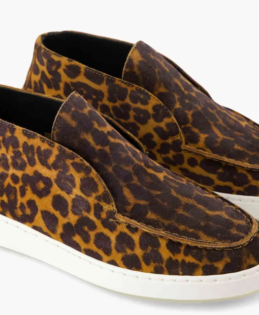 Dames Nubikk Instappers*Loafer Jiro Sua Bruin Dessin