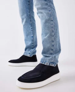 Heren Nubikk Instappers*Loafer Jiro Suo Donker Blauw