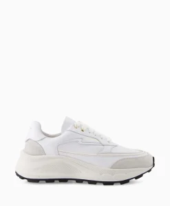 Dames Nubikk Sneakers*Sneaker Oberon Nora Wit