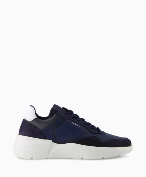 Heren Nubikk Sneakers*Sneaker Roque Road Curl Donker Blauw