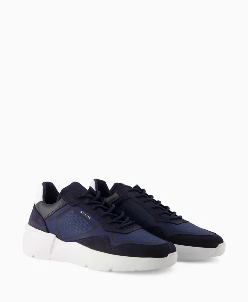 Heren Nubikk Sneakers*Sneaker Roque Road Curl Donker Blauw