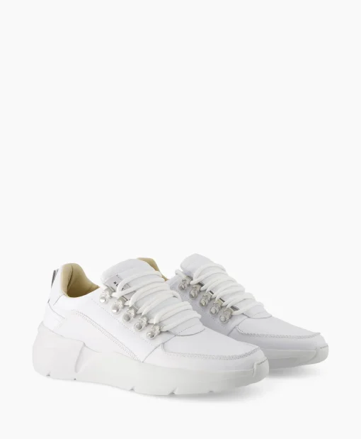 Heren Nubikk Sneakers*Sneaker Roque Roman Wit