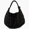 Dames Nunoo Bags Tassen*Crossbody Tas Maxi Dandy Rivet Washed Black Zwart