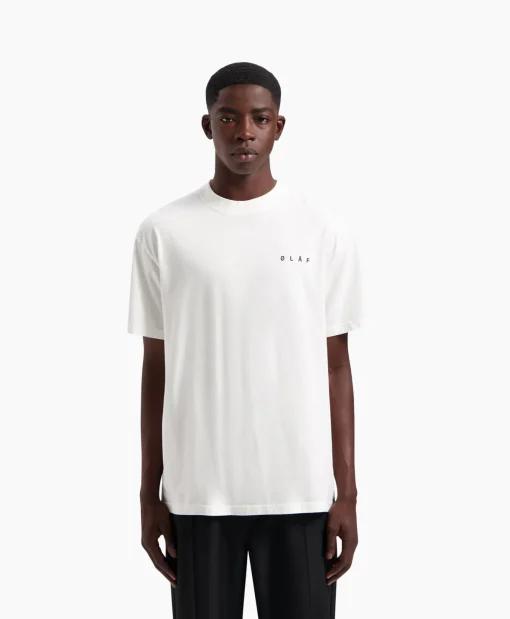 Heren Olaf Hussein T-Shirts*T-Shirt Blur Face Wit