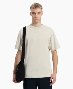 Heren Olaf Hussein T-Shirts*T-Shirt Korte Mouw Block Beige