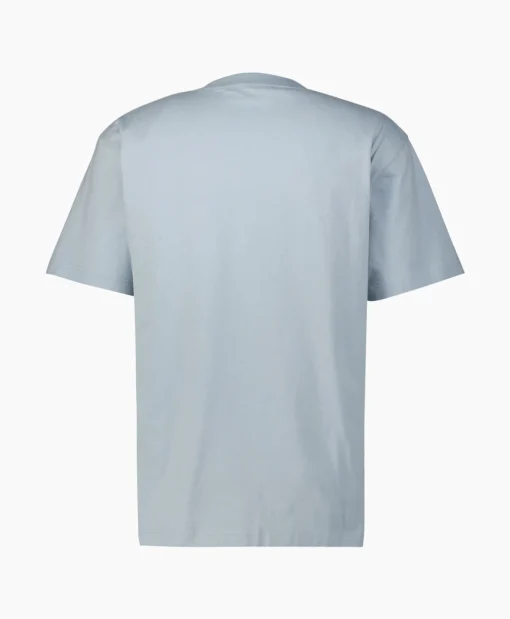 Heren Olaf Hussein T-Shirts*T-Shirt Korte Mouw Block Licht Blauw