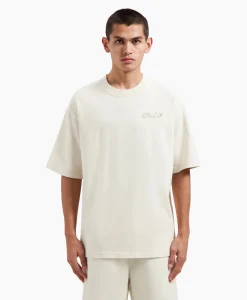 Heren Olaf Hussein T-Shirts*T-Shirt Korte Mouw Studio Off White