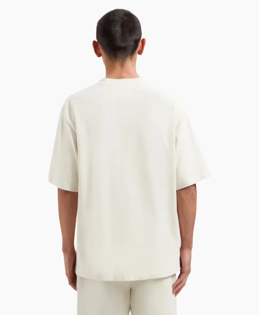 Heren Olaf Hussein T-Shirts*T-Shirt Korte Mouw Studio Off White