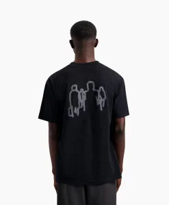 Heren Olaf Hussein T-Shirts*T-Shirt Transit Tee Zwart