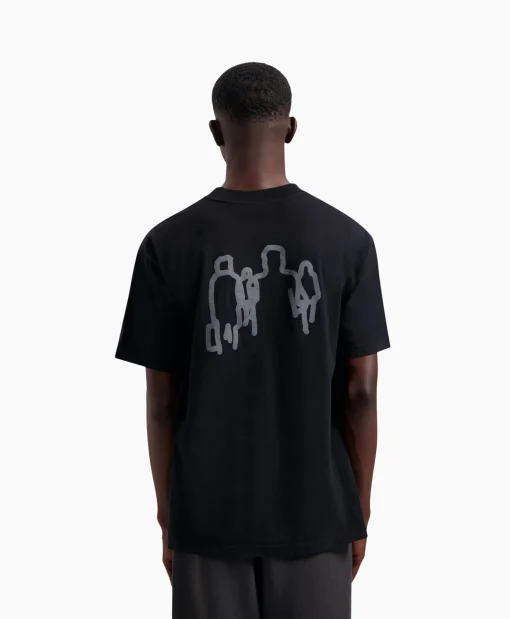 Heren Olaf Hussein T-Shirts*T-Shirt Transit Tee Zwart