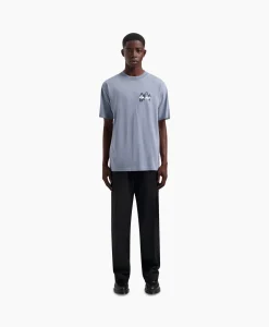 Heren Olaf Hussein T-Shirts*T-Shirt Transit Tee Blauw