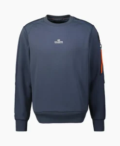 Heren Parajumpers Truien*Sweater Sabre Basic Donker Blauw
