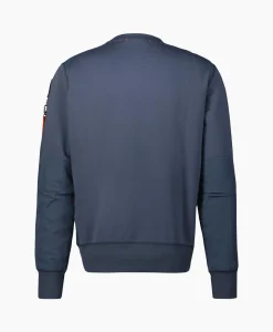 Heren Parajumpers Truien*Sweater Sabre Basic Donker Blauw